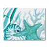 CounterArt Coral Life 3mm Tempered Glass Cutting Board 10 x 8 Charcuterie Board Cheese Board Bar Board view 1