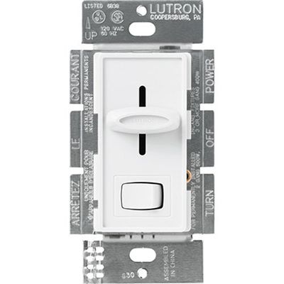 Lutron Electronics S-603PGH-WH Single and Way Dimmer, 600-watt, White