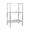 NEW AGE 1047 H.D. Series 3 Tier Shelving Unit 60" W x 24" D x 60" H with 1500 lbs Shelf Capacity view 1