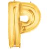 40" Letter P Gold Balloon view 1