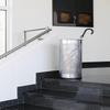 Durable Umbrella Stand Silver | Made from Strong Stainless Steel | Perforated Design to Help Air Flow & Drying | 28.5 Litre Capacity view 2
