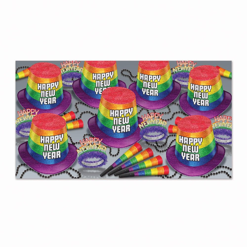 The Beistle Company Party Central New Year Pride Assorted for 50