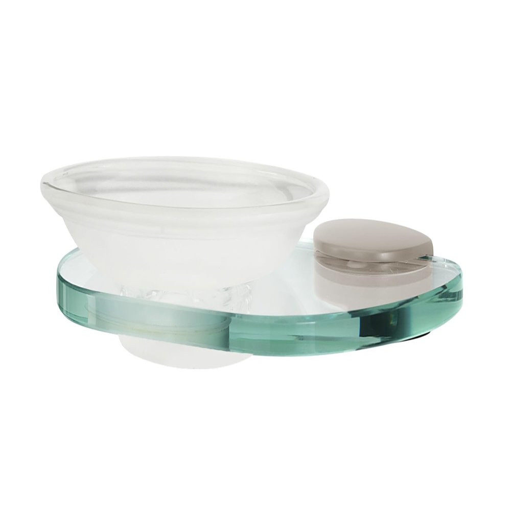 Alno A8930-SN Euro Modern Soap Dish, 6-11/16", Satin Nickel