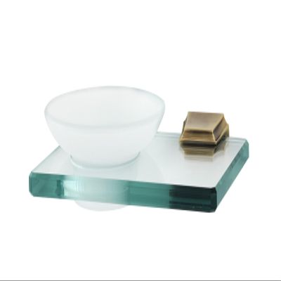 Alno A7930-PA Transitional Geometric Soap Dish, 6-3/4", Polished Antique