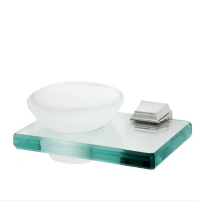 Alno A7930-PC Transitional Geometric Soap Dish, 6-3/4", Polished Chrome