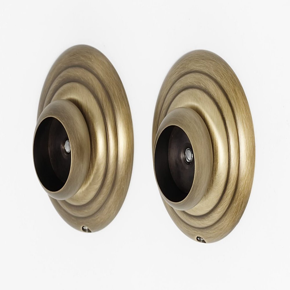 Alno A9046-BRZ Traditional Embassy Shower Rod Brackets, Bronze