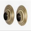 Alno A9046-BRZ Traditional Embassy Shower Rod Brackets, Bronze view 1