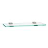 Alno A7950-18-SN Geometric Transitional Glass Shelf with Brackets, Satin Nickel view 1