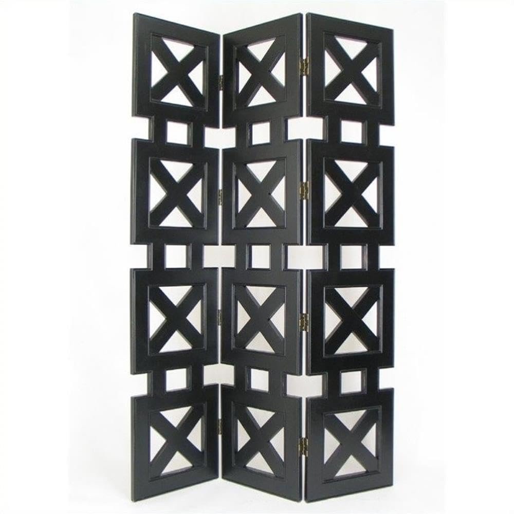 Wayborn Hunter Room Divider in Antique Black