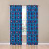 Jay Franco Kids Window Drapes - 4 Piece Curtain Set Includes 2 Tiebacks, Beautiful Bedding Room Dcor and Easy Set Up, Blue - Super Hero Adventures, 84 Inch view 2