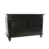 Charleston Stockholm Cabinet, Antique Black view 1