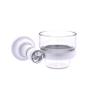 Allied Brass CC-64 Carolina Crystal Collection Wall Mounted Votive Candle Holder, Matte White view 1