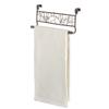 iDesign Twigz Metal Over the Cabinet Dish and Hand Towel Bar Holder for Kitchen, Bathroom, 5.6" x 2.4" x 9.7", Bronze view 1
