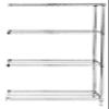 Quantum Storage Systems AD63-2136C Add-On Kit for 63" High 4-Tier Wire Shelving Unit, Chrome Finish, 21" Width x 36" Length x 63" Height view 1