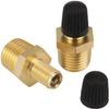 Milton S-684-4 1/4" MNPT Male Tank Valve, includes Protective Caps (Pack of 2) view 1