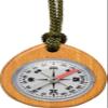 Shinwa Sokutei J 75662 Directional Compass, Wooden view 1