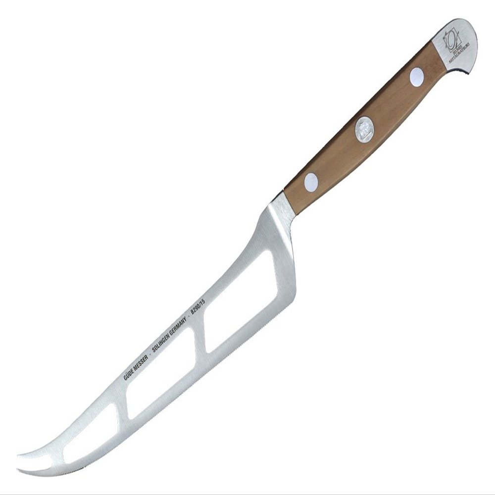 Gde Alpha Pear Series Hand Forged/Serrated Cheese Knife, 6-in - Ice Hardened Steel - Made in Solingen, Germany Since 1910