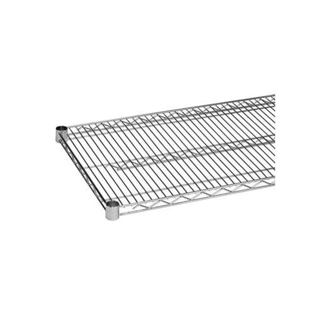 Excellante Plated Wire Shelves with 4 Set Plastic Clips, 24" by 30", Chrome