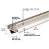 M-D Building Products 49000 36 in. Satin Nickel Aluminum U-Shape Screw-on Under Door Seal view 2
