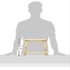 Hoshino Industry Bath Chair, Beige, Width 11.4 x Depth 7.1 x Height 11.0 inches (29 x 18 view 2