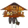 August Schwer Cuckoo Clock Black Forest House, Beer Drinker view 1
