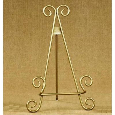 11"h Gold Finish Metal Display Easel - Platter Stand Electric Lamp Candle Warmer with Timer and Dimmer - Adjustable Candle Lamp Warmer with 3 Auto Shut-Off Options - Vintage Decor for Home & Farmhouse, House Warming Gifts New Home Decor
