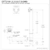 Kingston Brass DTT2181 Tip-Toe Bath Tub Drain and Overflow, Polished Chrome 26.81 x 12 x 3.19 view 3