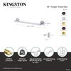 Kingston Brass BA312PB Classic 18-Inch Towel-Bar, Polished Brass view 3