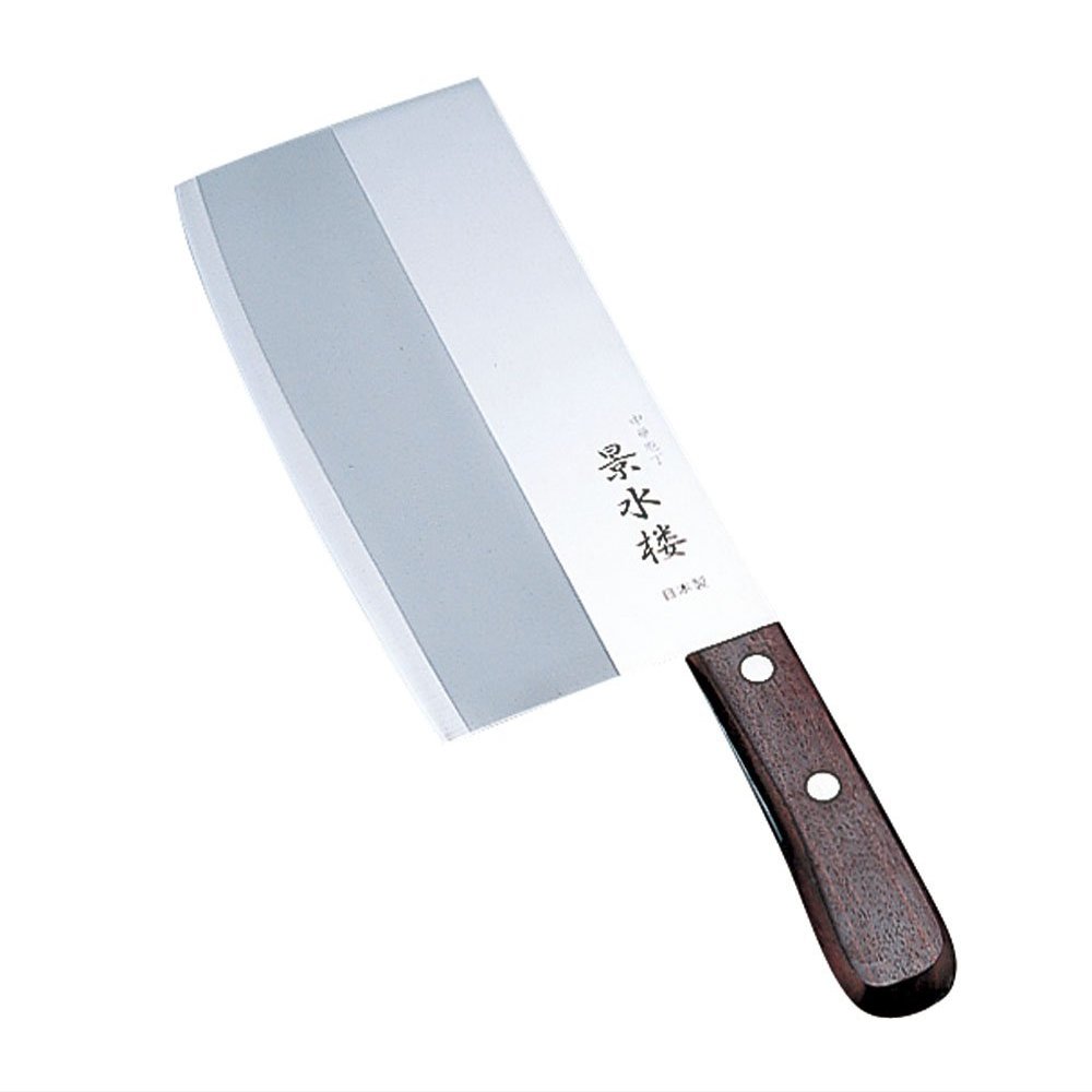 Kataoka Seisakusho Keisuiro Chinese Knife Blade: Stainless Steel Blade Handle: Natural Wood, Japan AKI0601