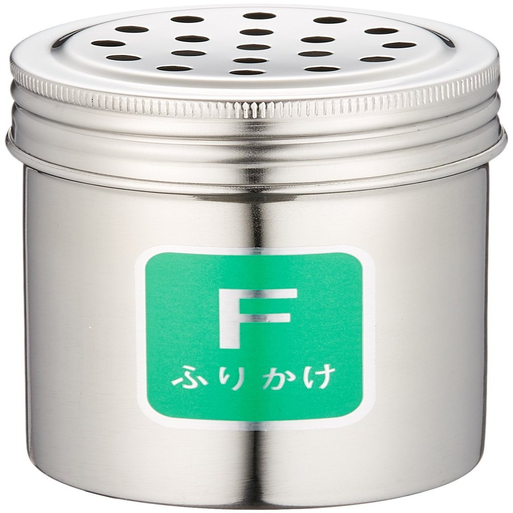 Endoshoji TKG BTY726 Commercial Seasoning Can, Small, F (Furikake), 18-8 Stainless Steel