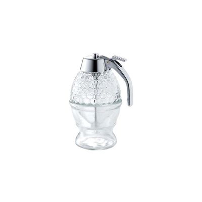 Sato Metal Kogyo SALUS Honey Dispenser, Saucer Type, Glass, Classic Style, 4.1 x 3.3 x 5.8 inches