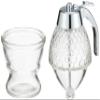 Sato Metal Kogyo SALUS Honey Dispenser, Saucer Type, Glass, Classic Style, 4.1 x 3.3 x 5.8 inches view 3