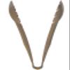Carlisle FoodService Products 470906 Carly Salad Tong, 9" Utility Tong, Beige, 1 Pack view 3