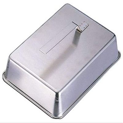 Endoshoji TKG GST09006 Teppanyaki Steak Cover, Handle Handle, No. 6, Width x Depth x Depth 13.3 x 3.1 inches (482 x 338 x 80 mm), Made of Rust Resistant Stainless Steel, Hygienic, Commercial Use