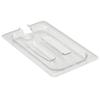 Cambro 40CWCHN135 Food Pan Lid 1/4 Camwear Notched Handle Clear view 1