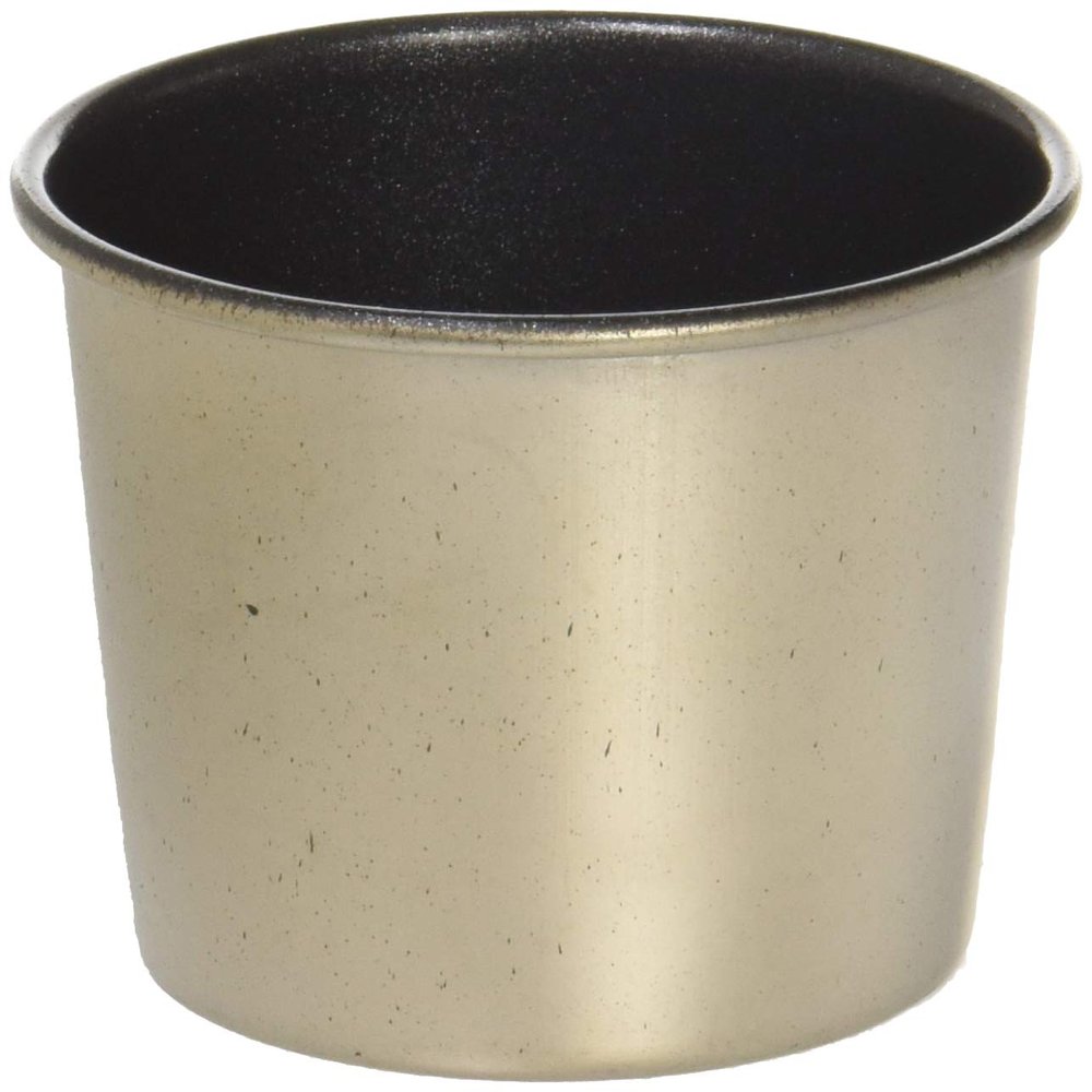 (Endo Shoji) Endoshoji WPL24040 Professional Strong Coated Pudding Cup, No.4, Fluororesin, Stainless Steel, Teflon, Made in Japan