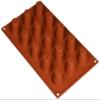 Marttellato SF01935 Flexible Mold, Round, Deep Type, 15 Pieces, Silicone, Italy view 2