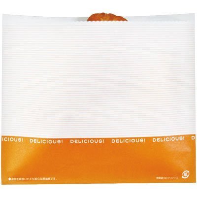 Aoto Print XHK1102 Side Dish Bags, M, Delicious No. 07807, Oil-Resistant Paper, Japan (100 Sheets)