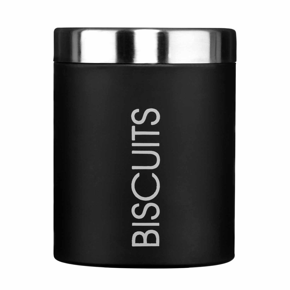 Premier Housewares Liberty Biscuit Canister - Black