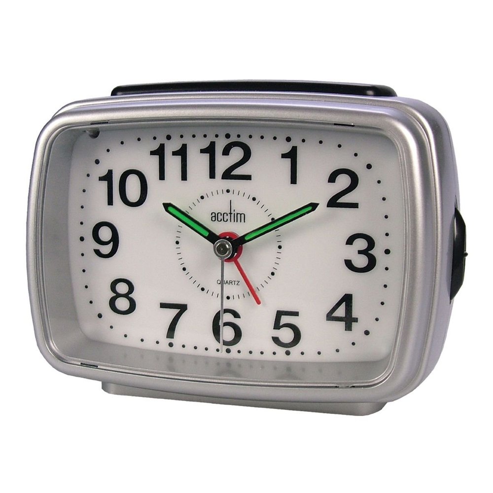 Acctim 13882 Titan 2 Silver Alarm Clock, One Size, See Description