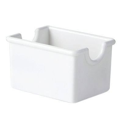G.E.T. SC-66-W Melamine Sugar Caddy Holder for Sweetener Packets, 20 Packet, 3.5" x 2.5", White (Set of 12)