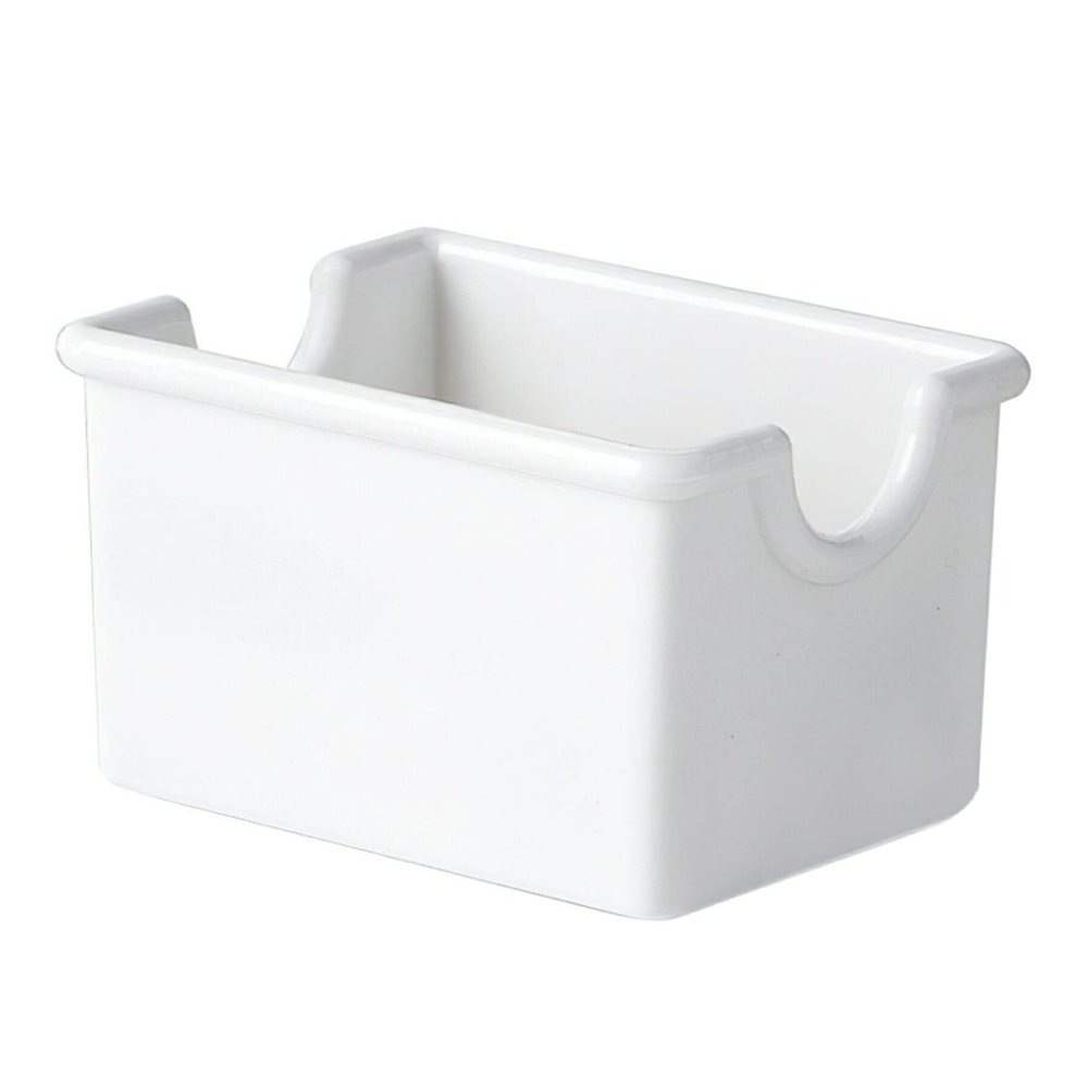 G.E.T. SC-66-W Melamine Sugar Caddy Holder for Sweetener Packets, 20 Packet, 3.5" x 2.5", White (Set of 12)