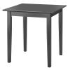 SilkWood Studio Udine 30-Inch Square Breakfast Table with Tapered Legs, Black view 1