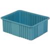 LewisBins Divider Box, 22-3/8" x 17-3/8" x 8", Light Blue, Lot of 4 view 1