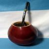 Argentina Mate Gourd Yerba Tea with Straw BOMBILLA 0059 view 1