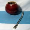Argentina Mate Gourd Yerba Tea with Straw BOMBILLA 0059 view 2