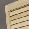 LTL Home Products SHL39 Exterior Solid Wood Louvered Window Shutters, 15" x 39", Unfinished Pine view 2