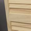 LTL Home Products SHL39 Exterior Solid Wood Louvered Window Shutters, 15" x 39", Unfinished Pine view 3