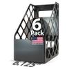 Officemate Recycled Large Magazine File, Black, 6 Each (26083) view 1