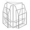 Safco Products 5698CL Reveal Table Top Literature Display, 6 Magazine, Clear view 2